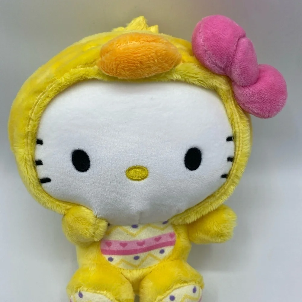 Hello Kitty with Chick outfit Plush: 8 inch Easter/Spring kawaii 2025 Yellow